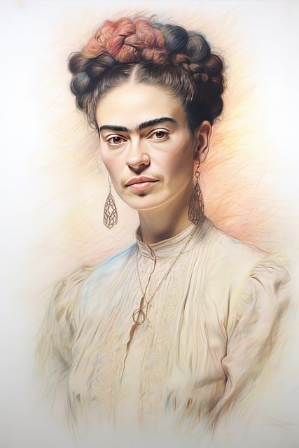 ai generated, frida kahlo, mexican painter