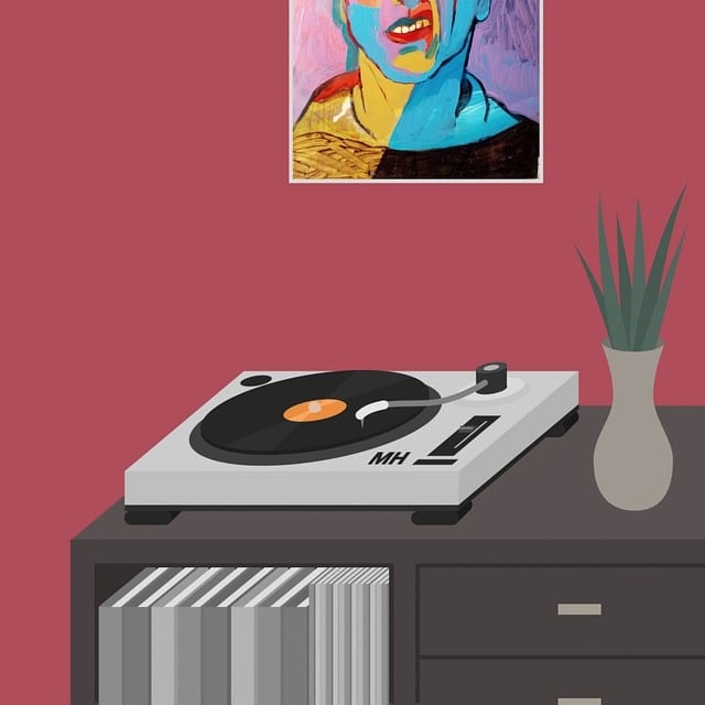 vinyl, turntable, music