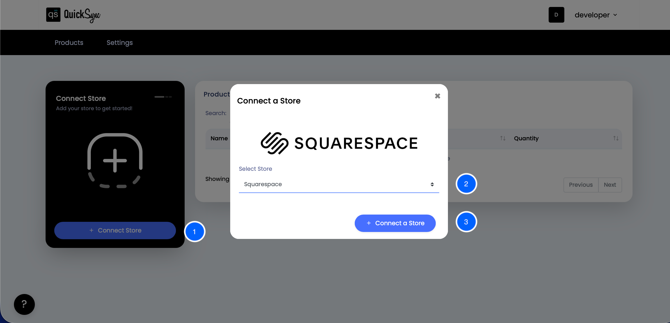 Connect Squarespace