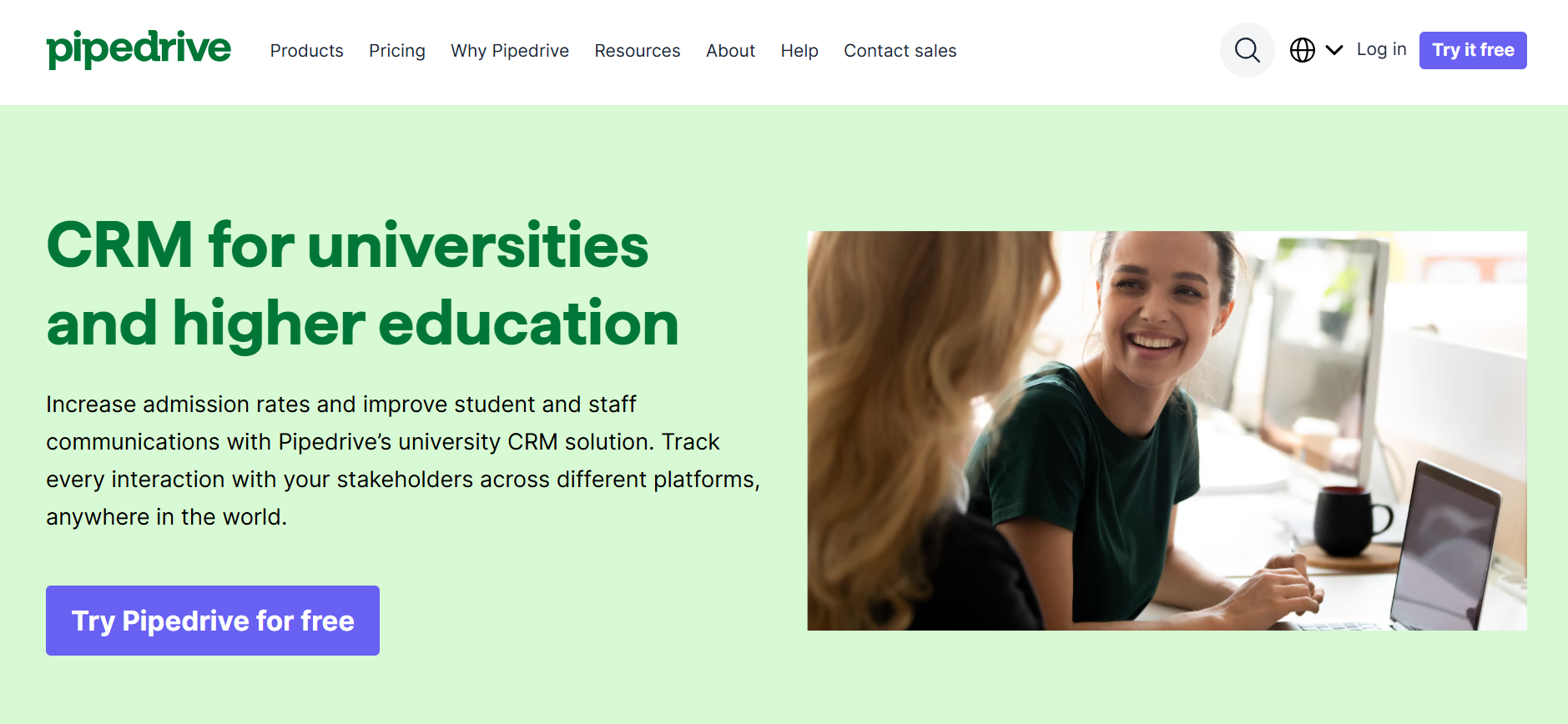 Pipedrive - best crm for education