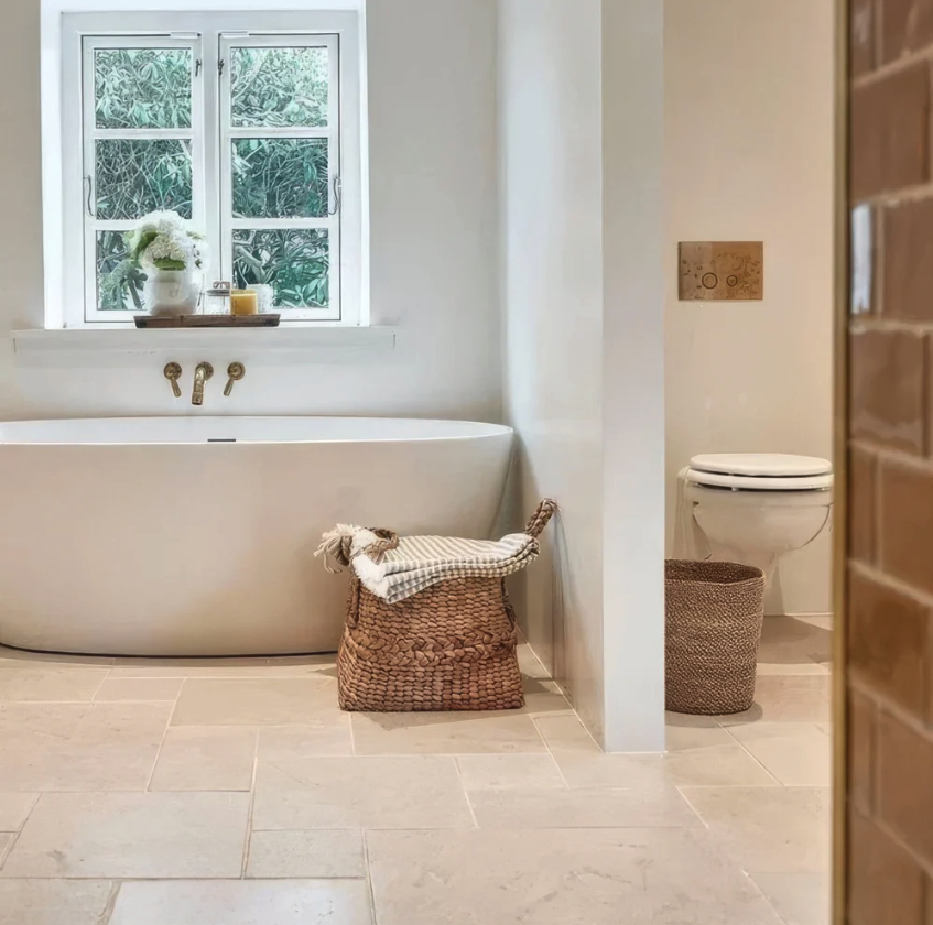 Cathedral Classic 40 x 40cm natural limestone bathroom tiles from Hyperion Tiles