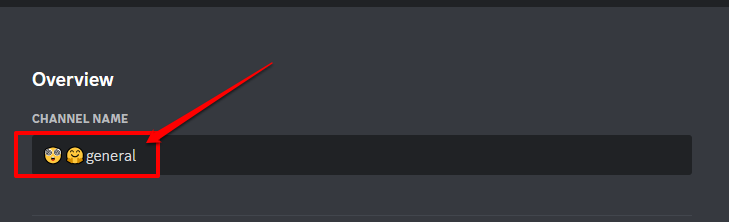 Image showing how to add emojis to Discord channel names