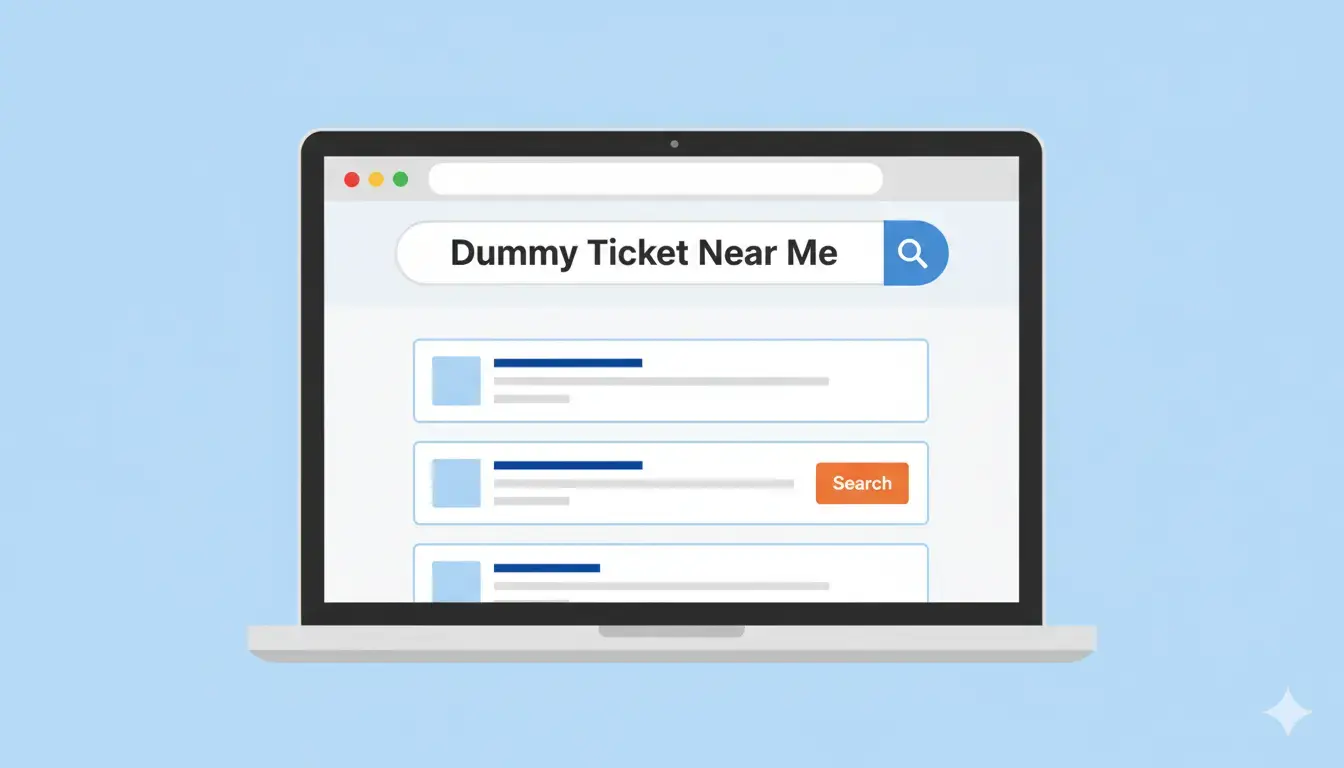 Dummy ticket near me search trends among Indian travelers for quick visa bookings
