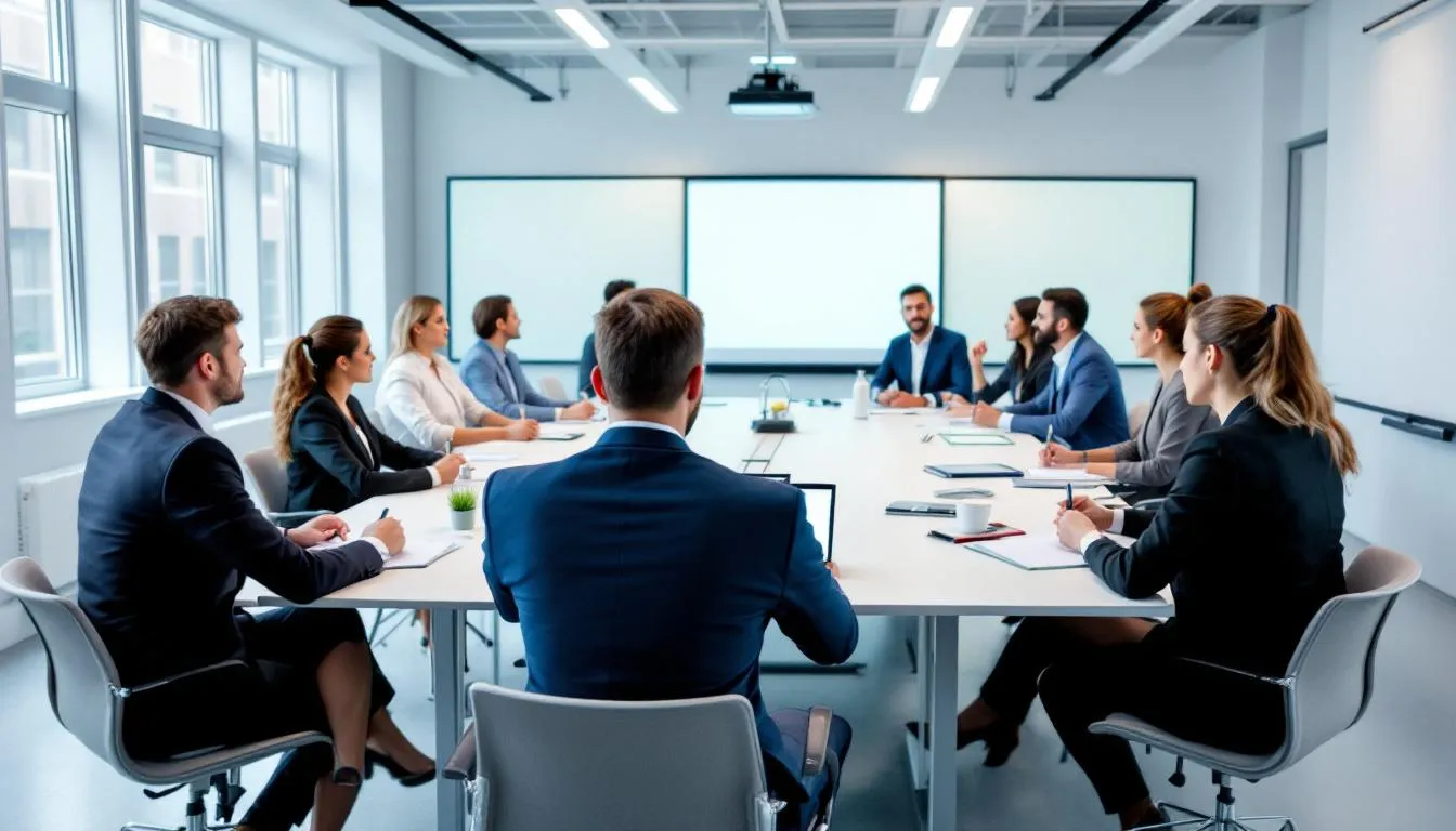 Betriebsratsarbeit: In einem Seminar zur Schulung über Betriebsvereinbarungen diskutieren Betriebsrat und Arbeitgeber die Rechte und Pflichten der Betriebsparteien, um die Mitbestimmung in sozialen Angelegenheiten und die Regelungen im Arbeitsverhältnis zu stärken. Die Teilnehmer erhalten Informationen über die Inhalte und die Wirkung von freiwilligen Betriebsvereinbarungen sowie über die gesetzlichen Rahmenbedingungen des Betriebsverfassungsgesetzes.