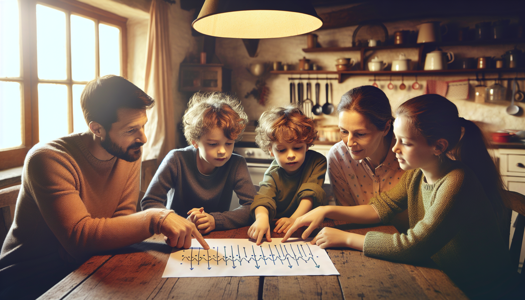 Family considering hot water needs