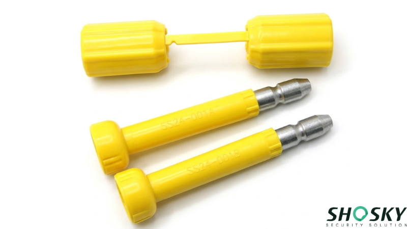 C-TPAT compliant yellow security seals for shipping