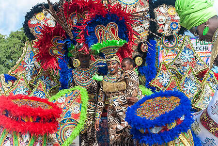 Traditional Caribbean carnival 