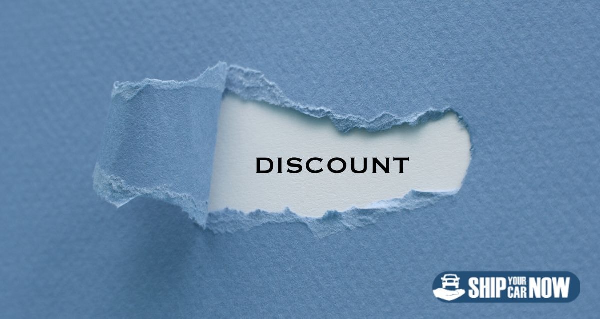 Car shipping companies often offer various discounts on car shipping costs