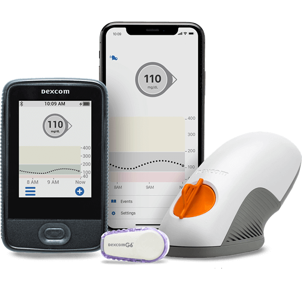 A CGM device and its accessories, essential tools for monitoring blood glucose levels for effective medical care and control of high blood glucose.