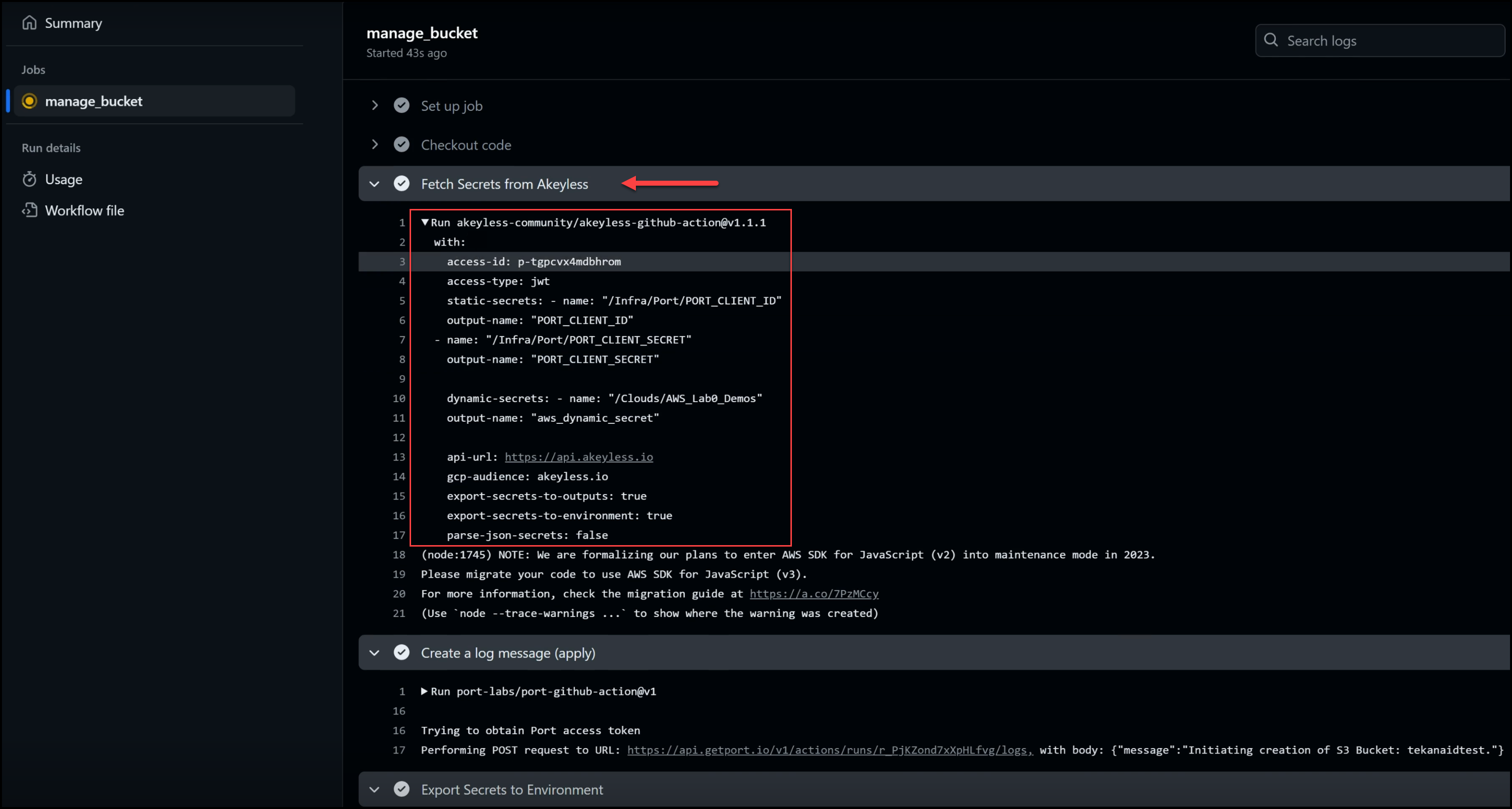 GitHub Actions Pipeline Running