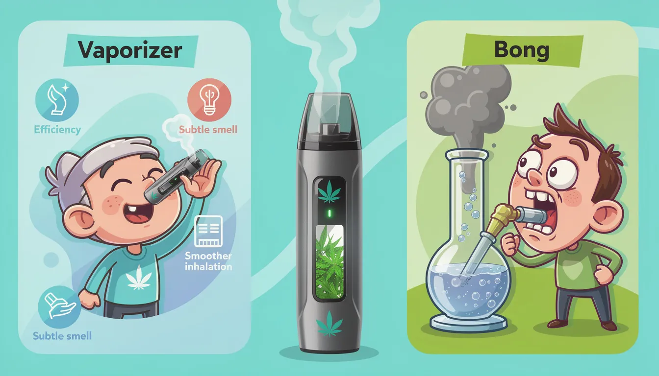 Ein moderner Vaporizer, der Cannabis ohne Verbrennung verdampft.