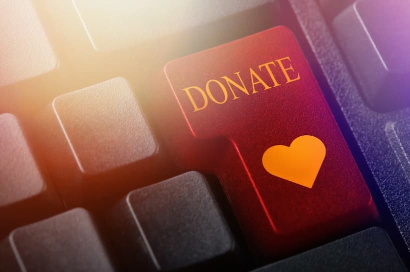 how to receive donations