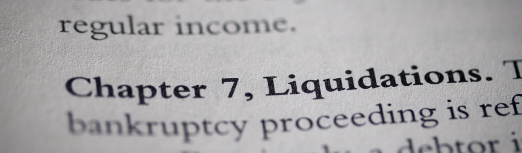 Chapter 7 bankruptcy relief may include liquidation, in which the bankruptcy trustee sells assets to satisfy debt.