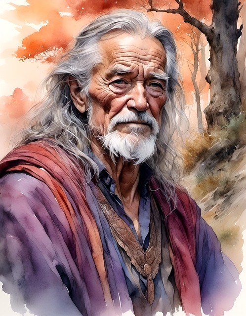 ai generated, man, sage