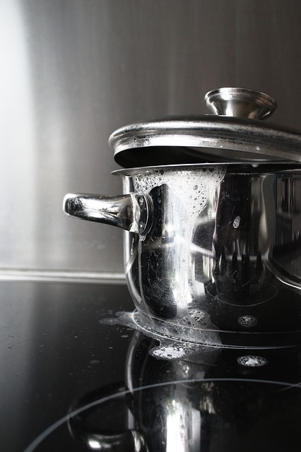 stainless steel pot, pan, cooking