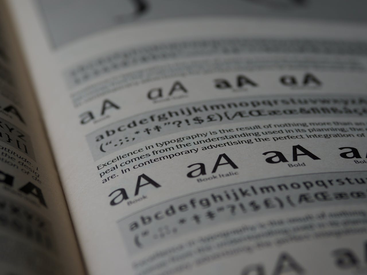 different fonts