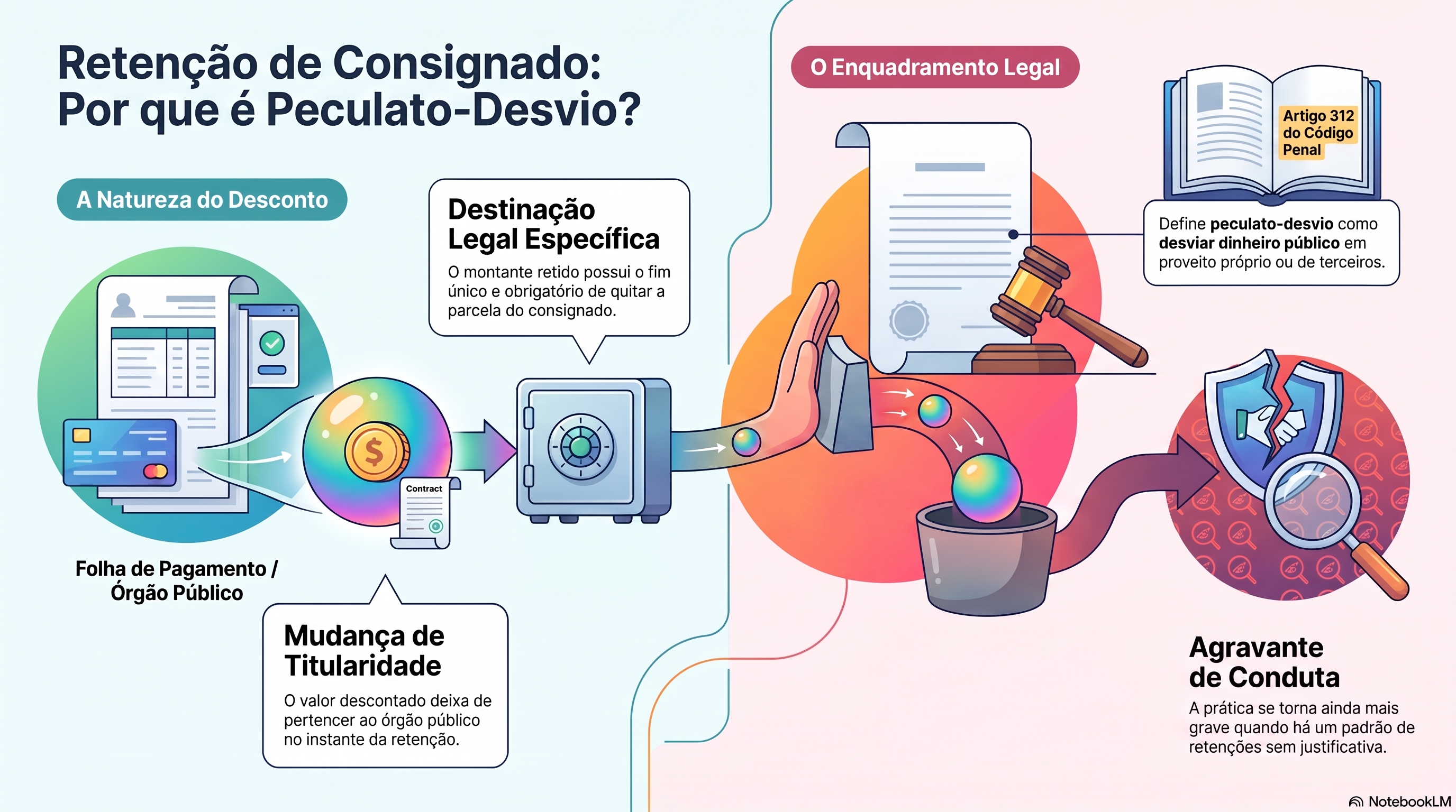 Por que o desconto em folha n&atilde;o repassado &eacute; tratado como peculato-desvio?