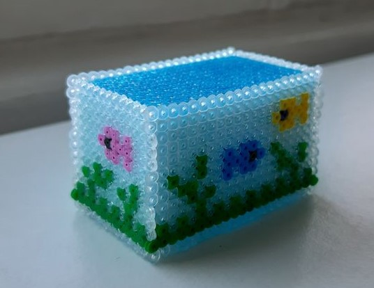 Aquarium Doll House 3D made with Hama Beads