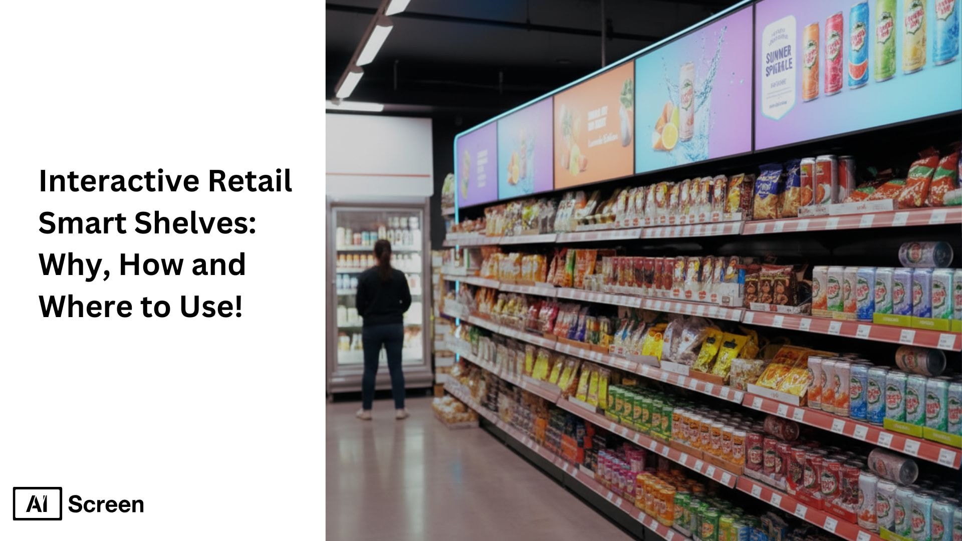 using interactive retail smart shelves for better customer engagement                                                                                  retail technology