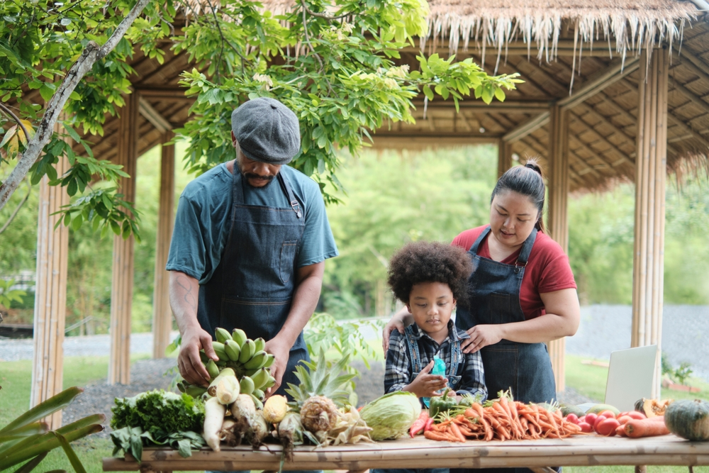 gardening, kids, family