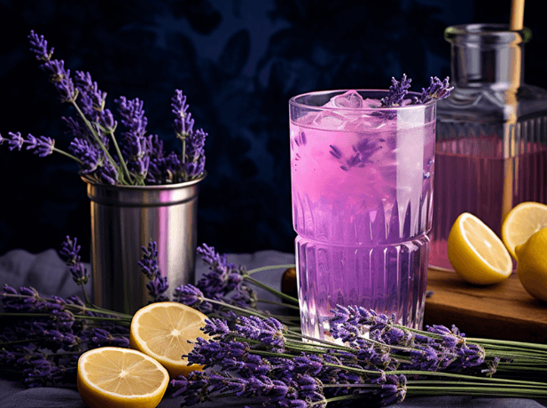 Edible Lavender  Oil In Lemonade