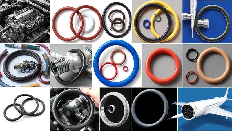 Gaskets and seals made of different materials