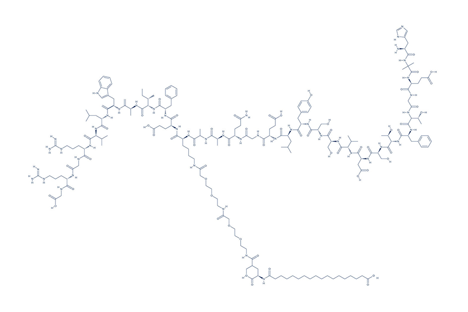 Chemical Structure of Semaglutide