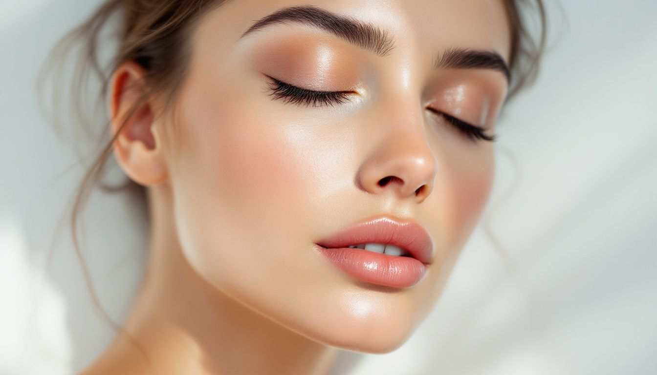 A close-up of radiant skin after treatment, showcasing the effects of skin revitalization.