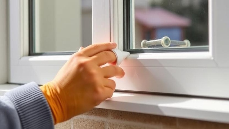 Silicone being used as sealant in windows