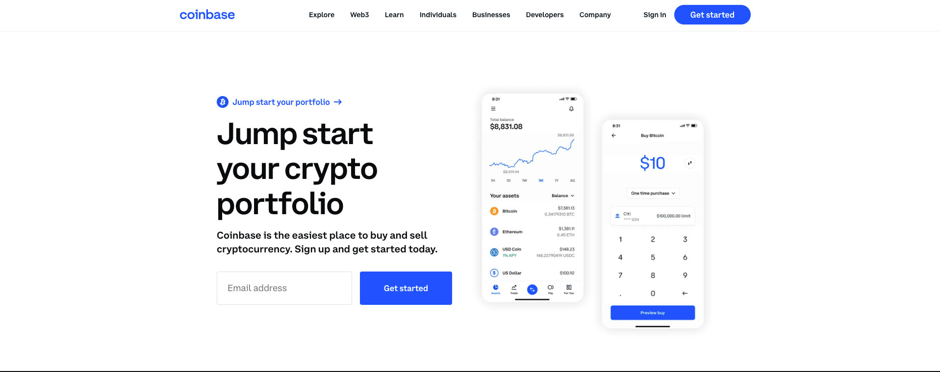 Coinbase Crypto Exchange