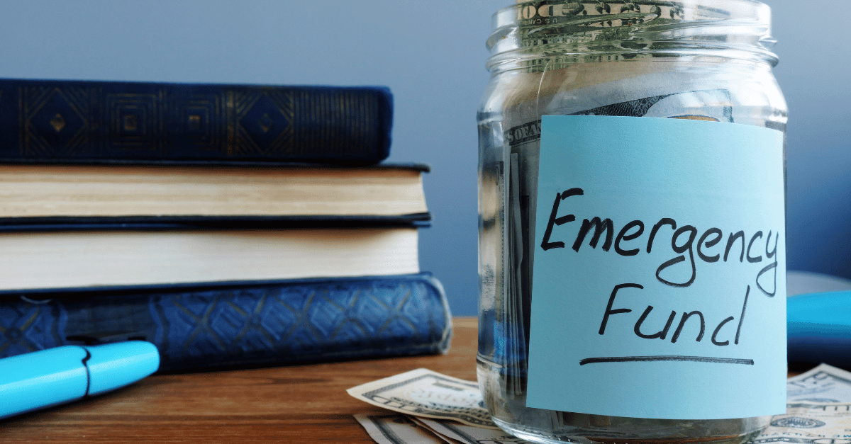 Depiction of an emergency fund