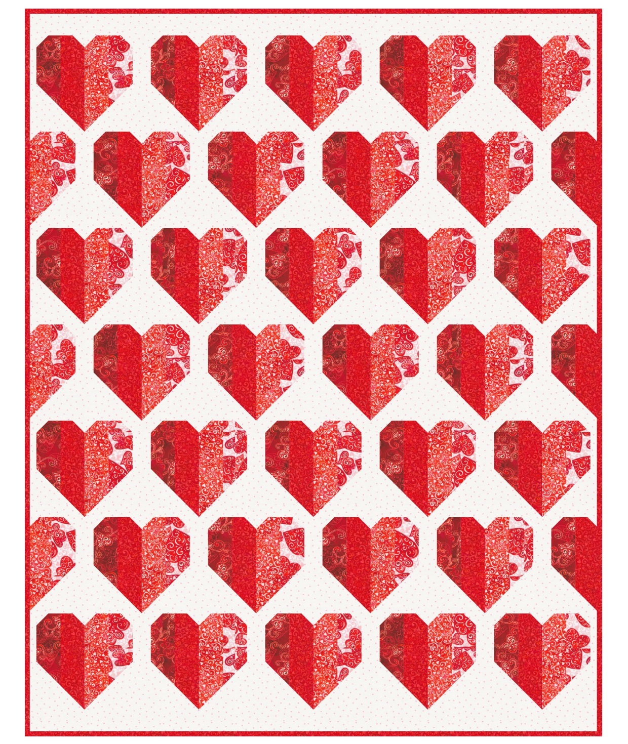 Infinite Hearts by QuiltyLoveShop.com - heart quilt patterns