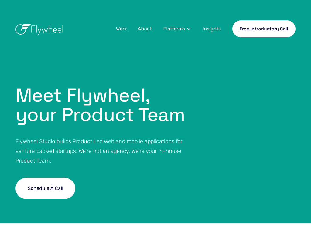 No code mobile app development company Flywheel Studio 