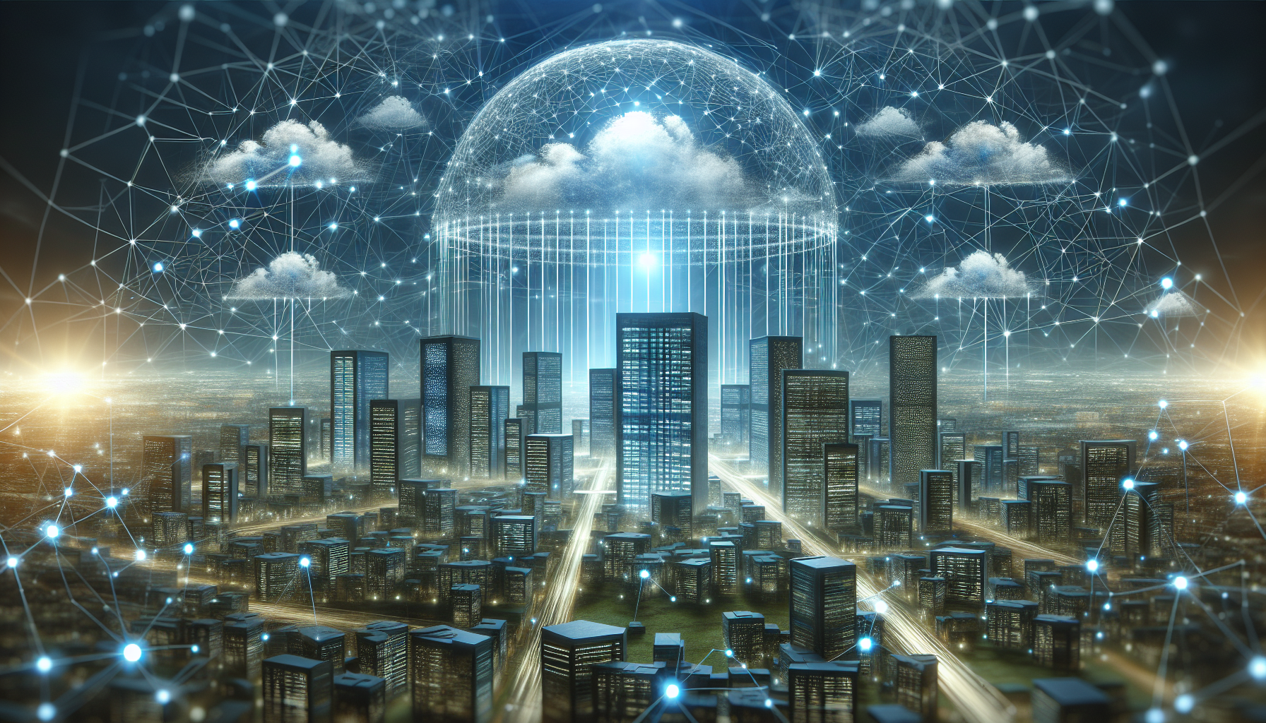 Illustration of SD WAN technology