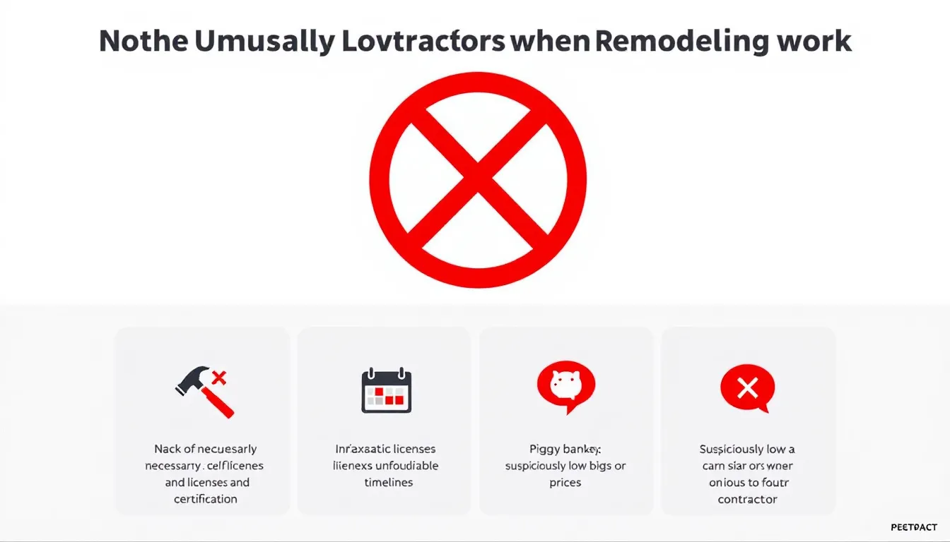 Top 10 Red Flags to Watch Out for When Hiring a Remodeling Contractor 1 An example of an unusually low bid for remodeling work, highlighting potential red flags to watch out for when hiring a remodeling contractor.