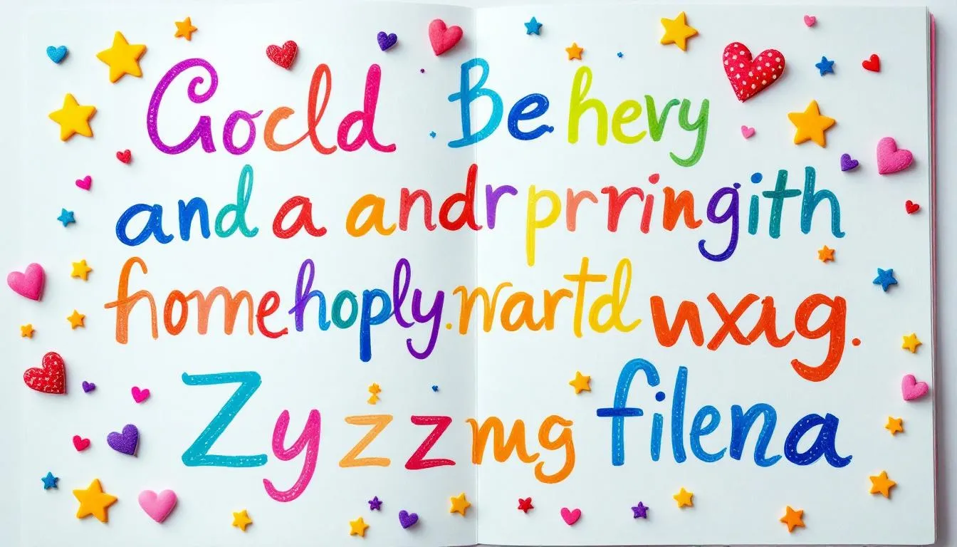 Different styles of handwriting displayed on paper.