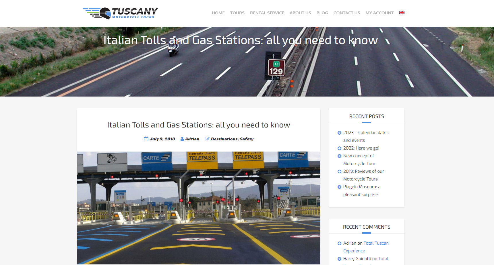 Tuscany Motor Tours blog