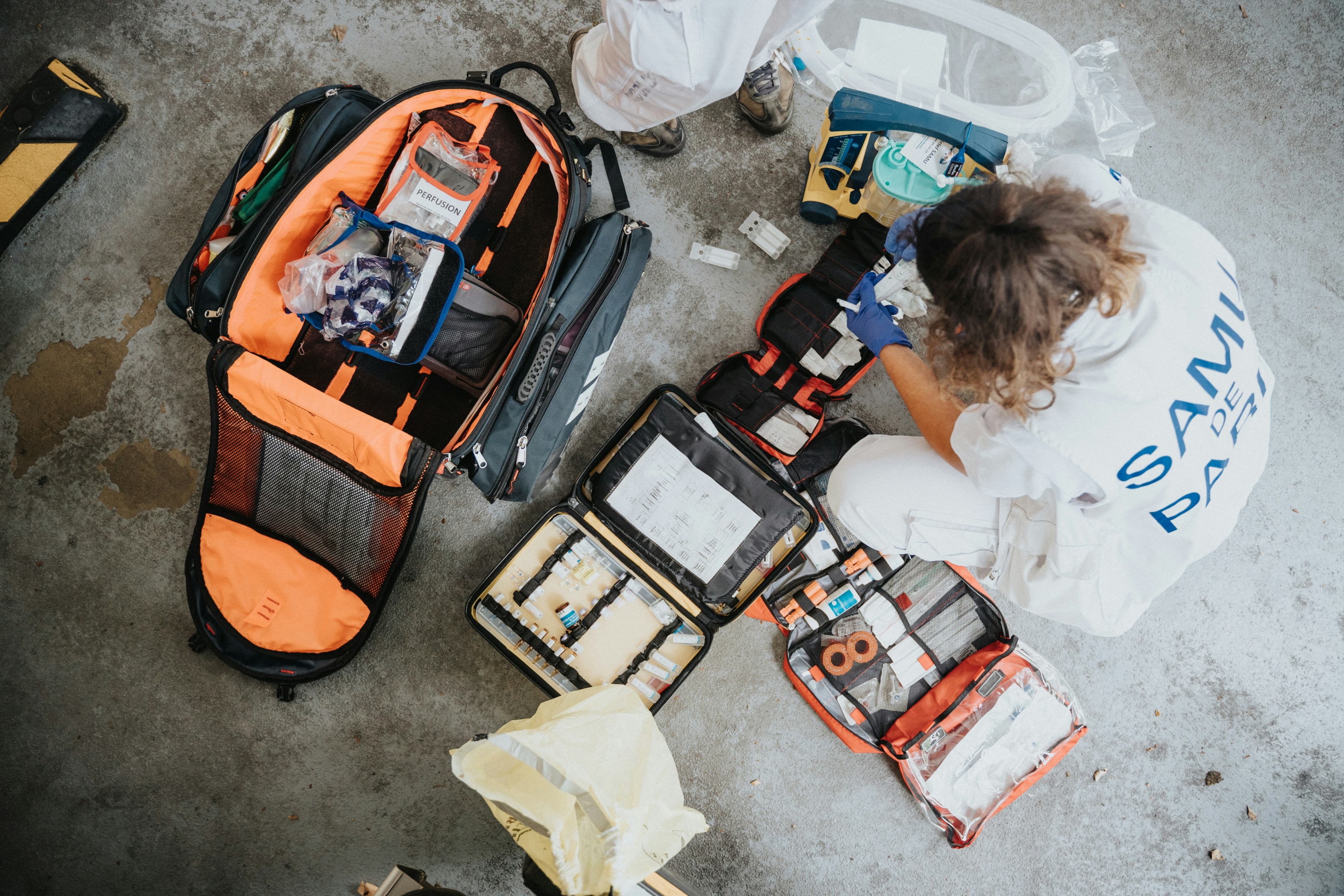 Properly Organised First-Aid Kits used by Emergency Physicians