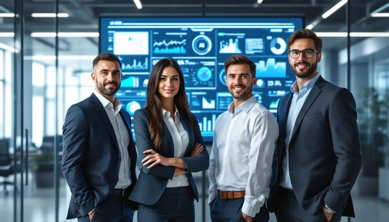 The image illustrates the Big Four accounting firms leading the charge in auditing AI systems, showcasing their integration of AI-powered tools to enhance efficiency and improve service quality in the accounting industry. This transformation addresses regulatory concerns and data privacy while enabling better decision-making through advanced data analysis and insights.