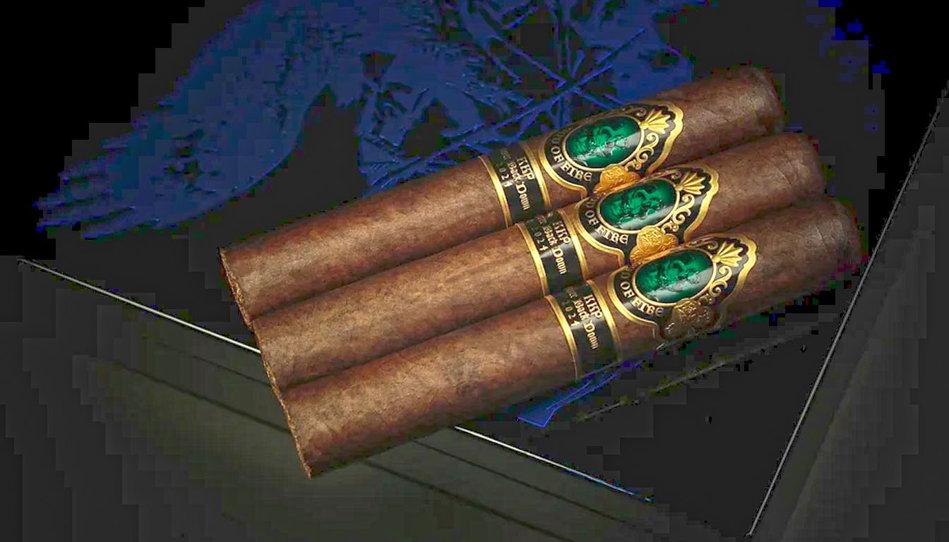 A close-up of a cigar showcasing its complex flavor profile.