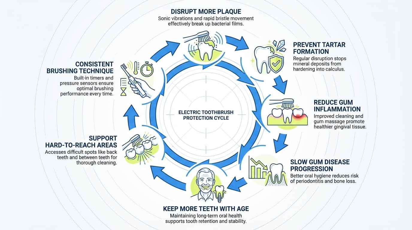 How Electric Toothbrushes Protect Your Teeth for Life