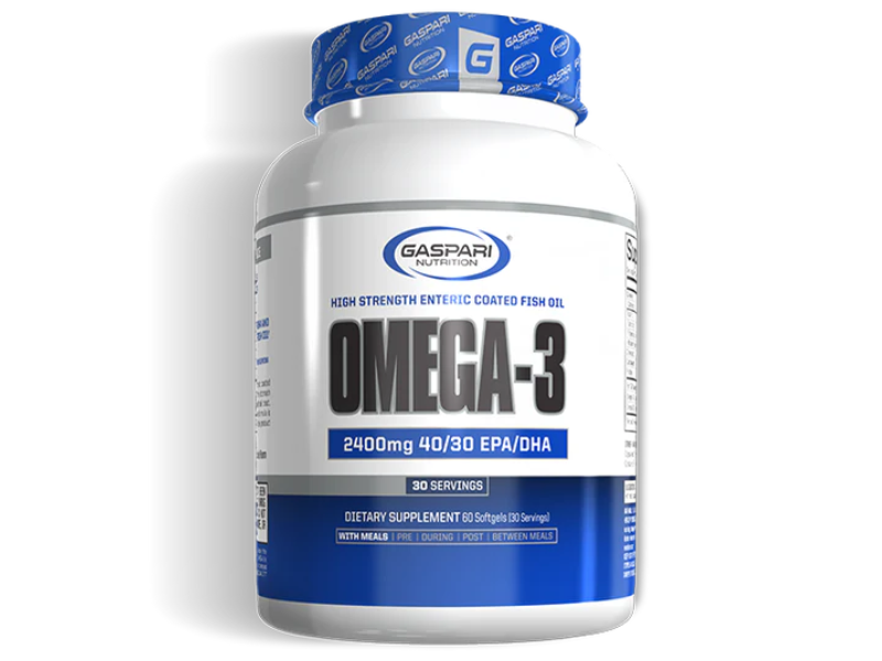 Image of Gaspari Nutrition's Omega-3 supplement with many health benefits.