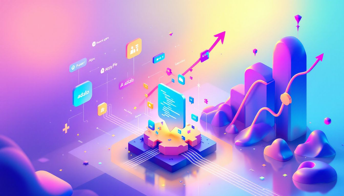 A visual representation of the surge in Low-Code platforms adoption, showcasing various tools and technologies.