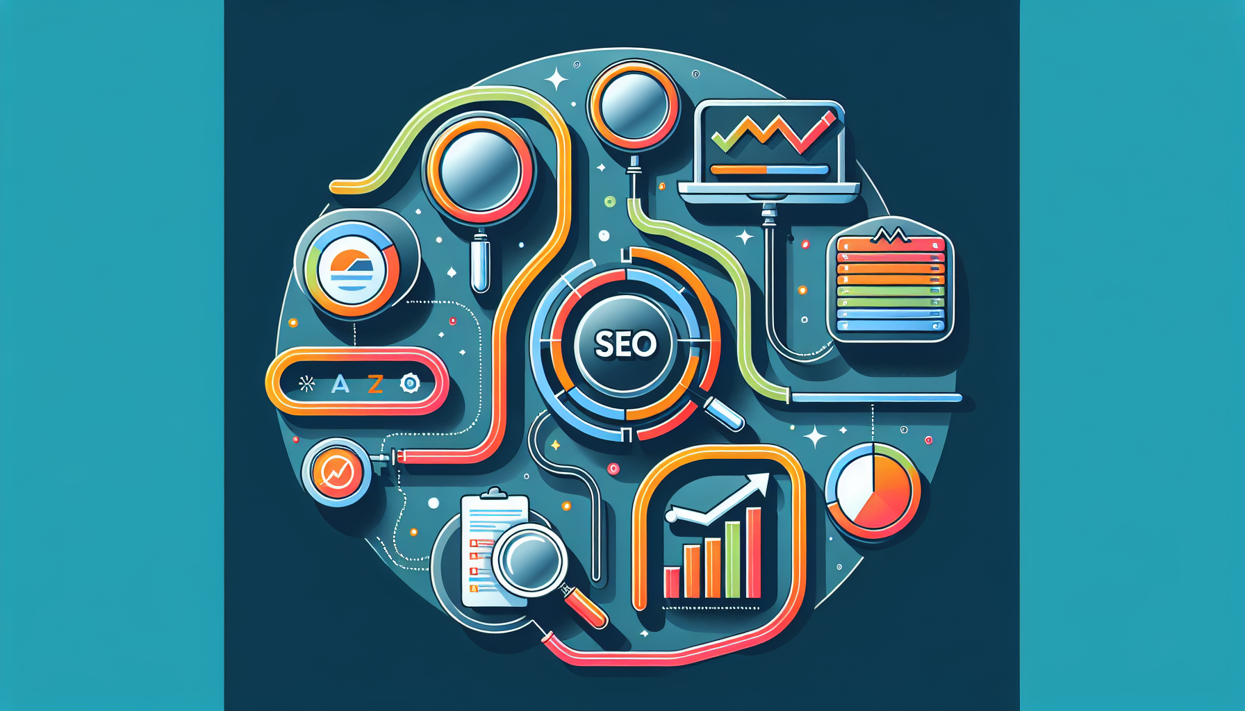 A visual representation of key features of effective auto SEO software.