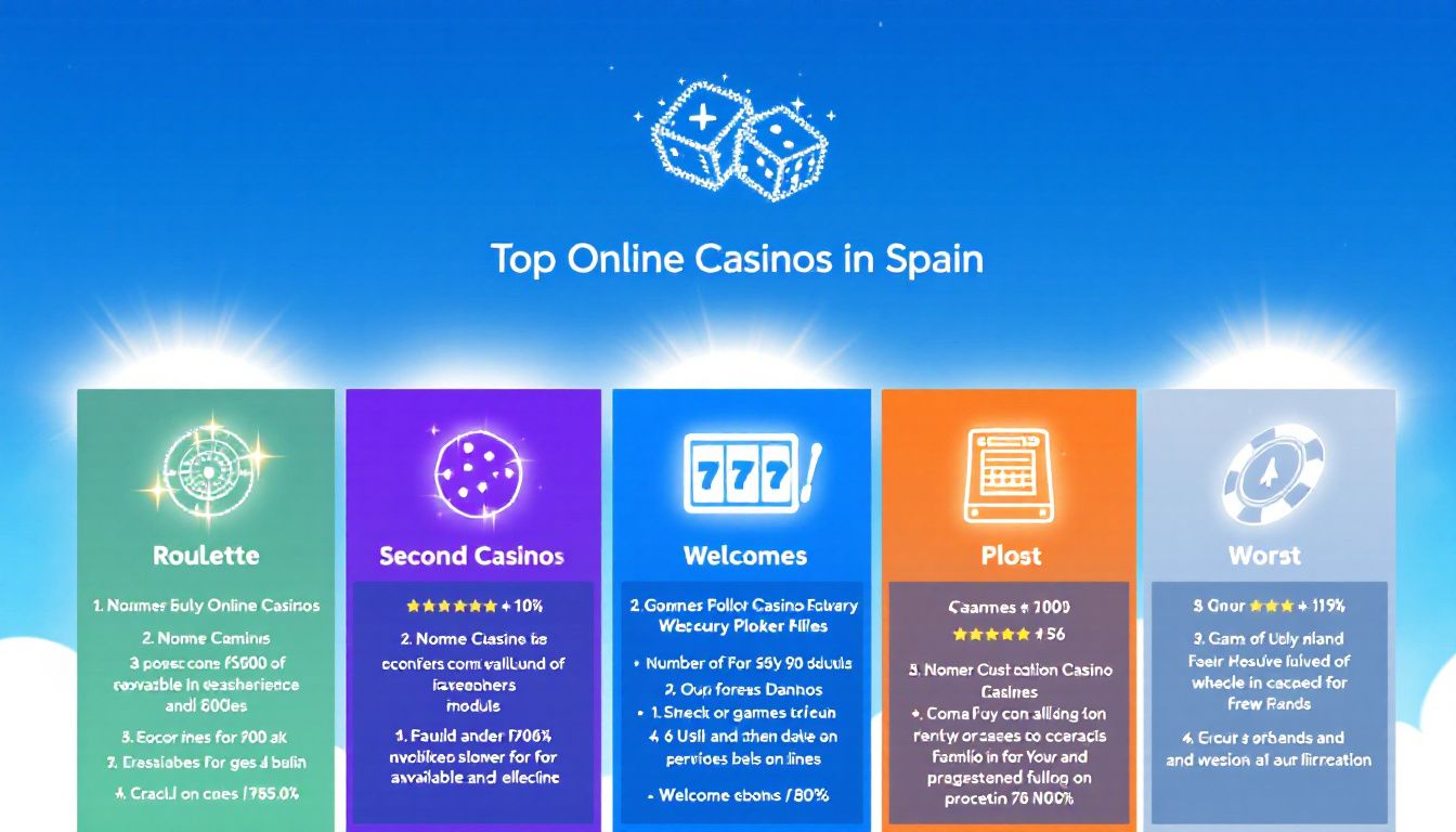 Ranking de los mejores casinos online en España, con gráficos que muestran las calificaciones.