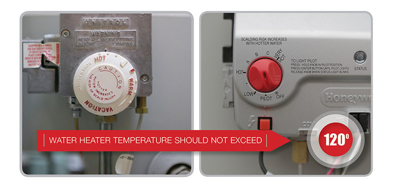 water heater ideal temperature setting