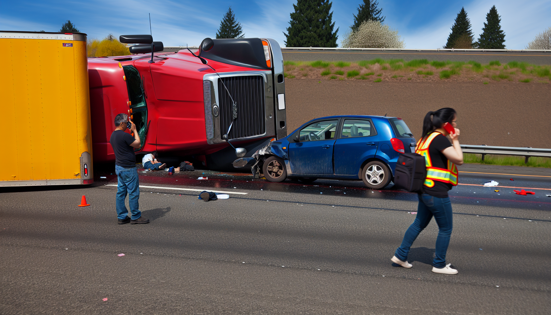 Immediate steps after a truck crash