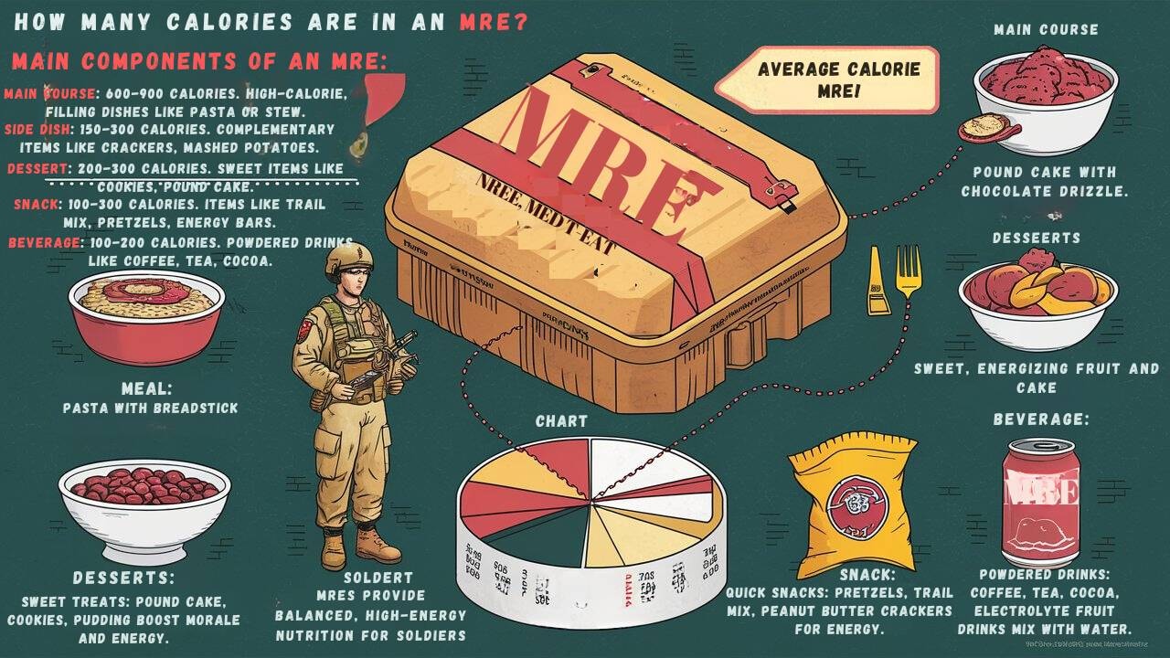 A poster displaying detailed information about various foods arranged in a box format for easy reference.