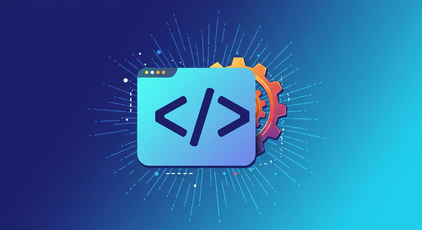 A visual representation of an HTML code generator.