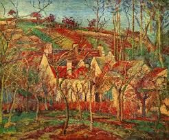 The Red Roofs, Corner of a Village, Winter